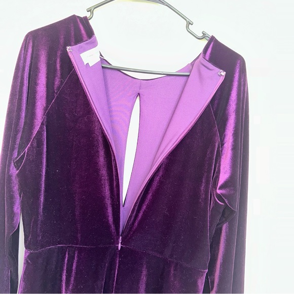 NWT! Lovers + Friends Nettie Velvet Purple Long Sleeve Mini Dress! - Picture 8 of 8